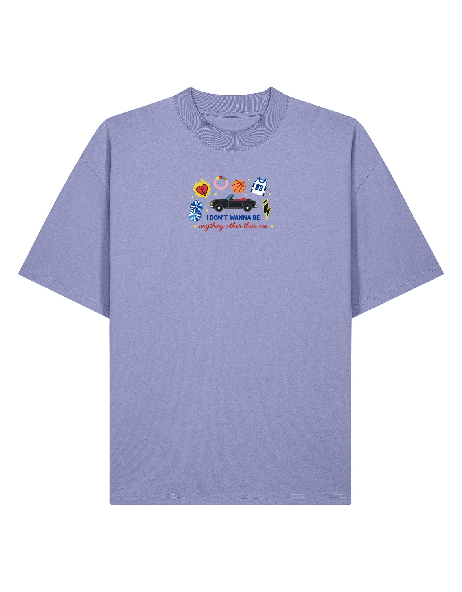 Tree Hill Embroidered Oversized Organic Cotton Tee
