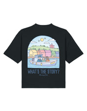 What's The Story Printed Boxy Organic Cotton Tee