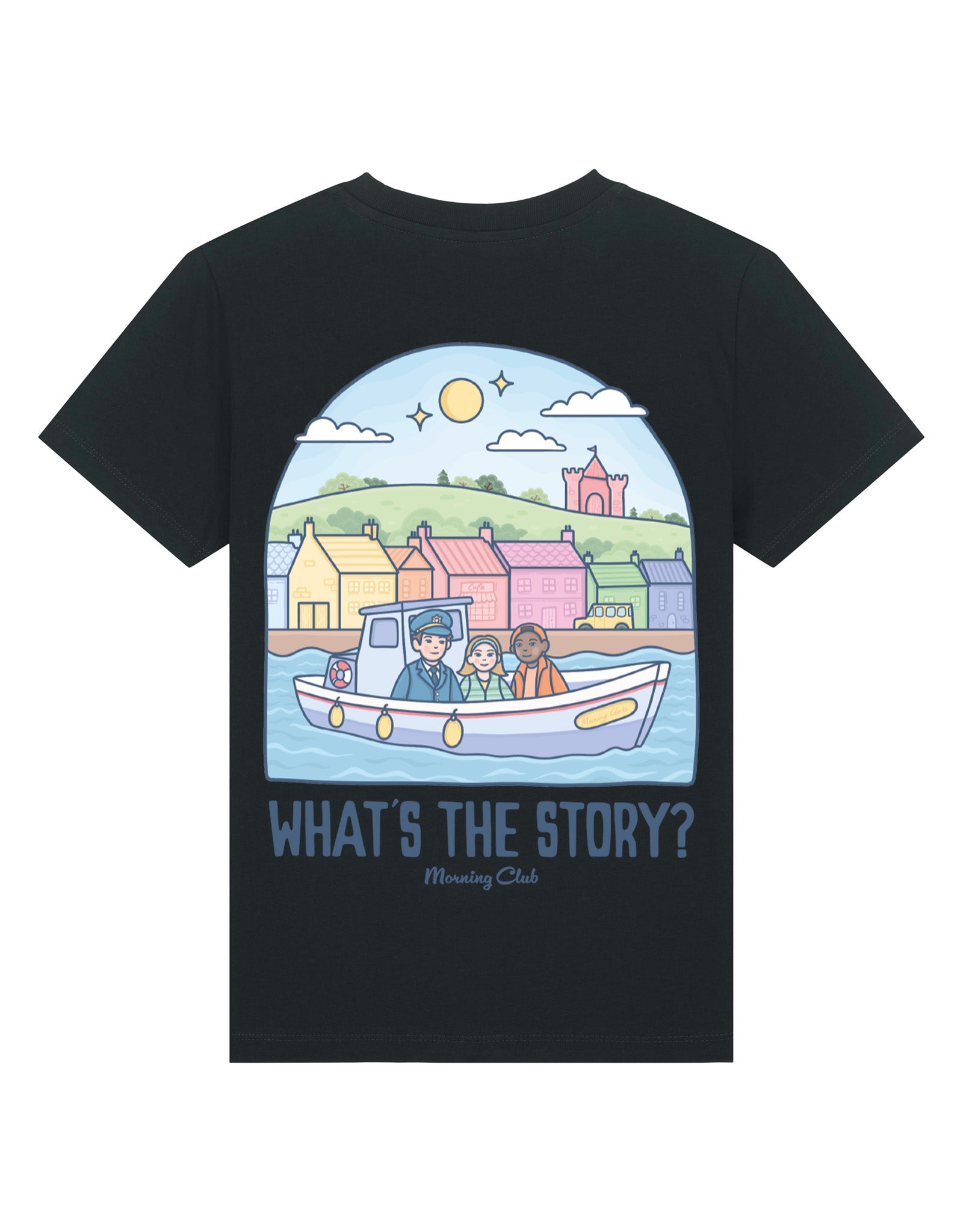 What's The Story Printed Organic Cotton Childrens T-Shirt