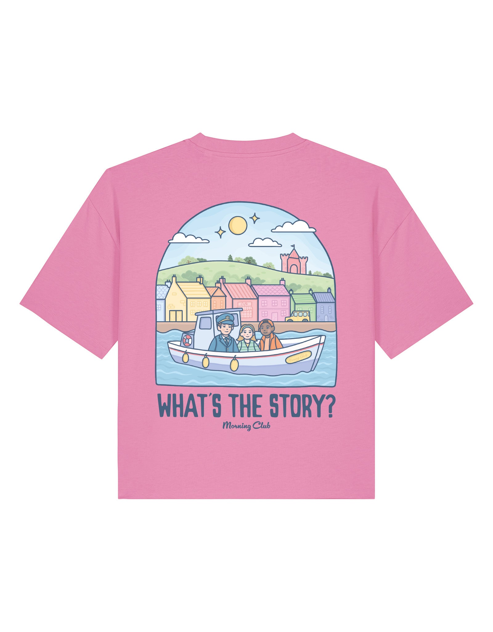 What's The Story Printed Boxy Organic Cotton Tee