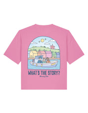 What's The Story Printed Boxy Organic Cotton Tee