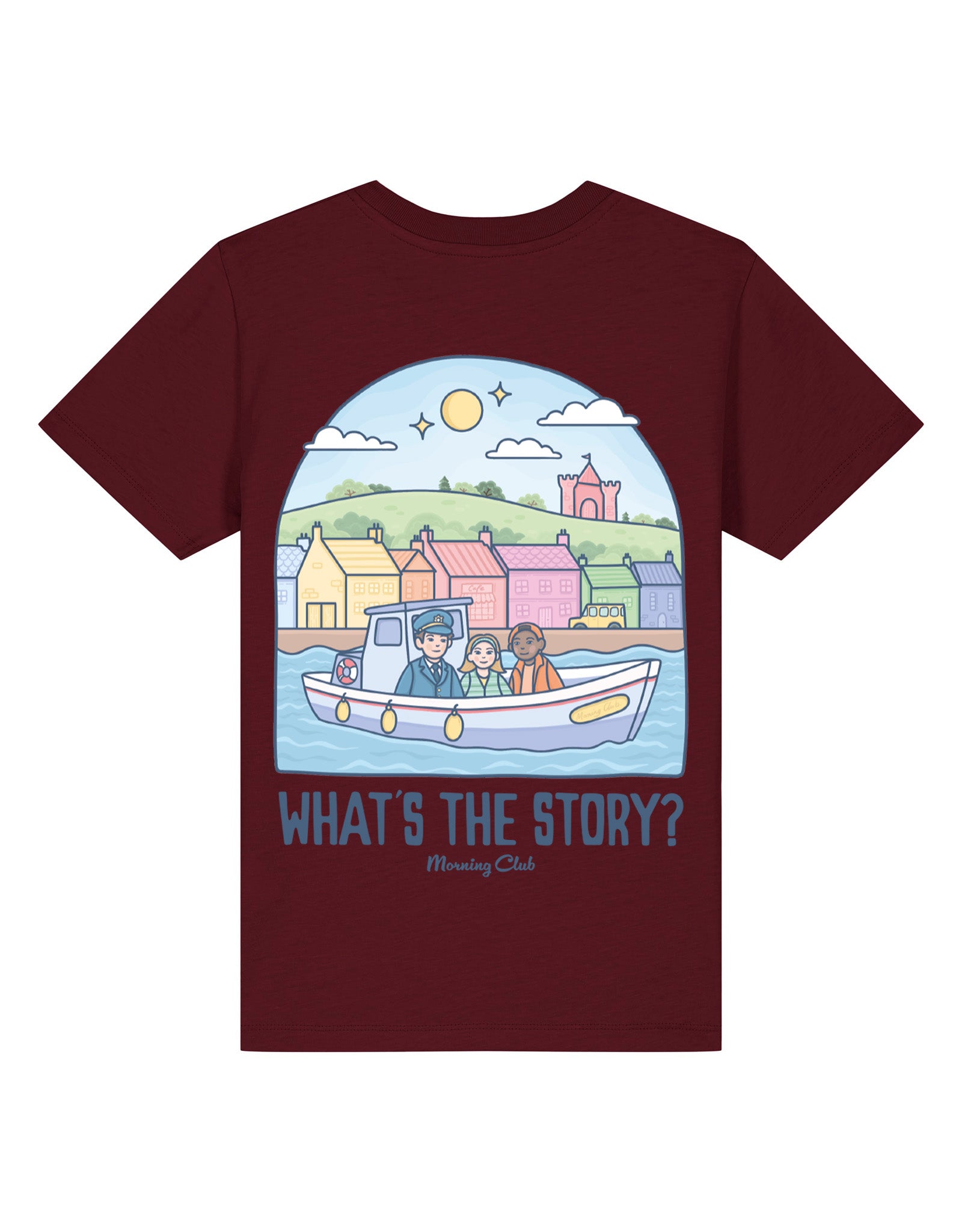 What's The Story Printed Organic Cotton Childrens T-Shirt