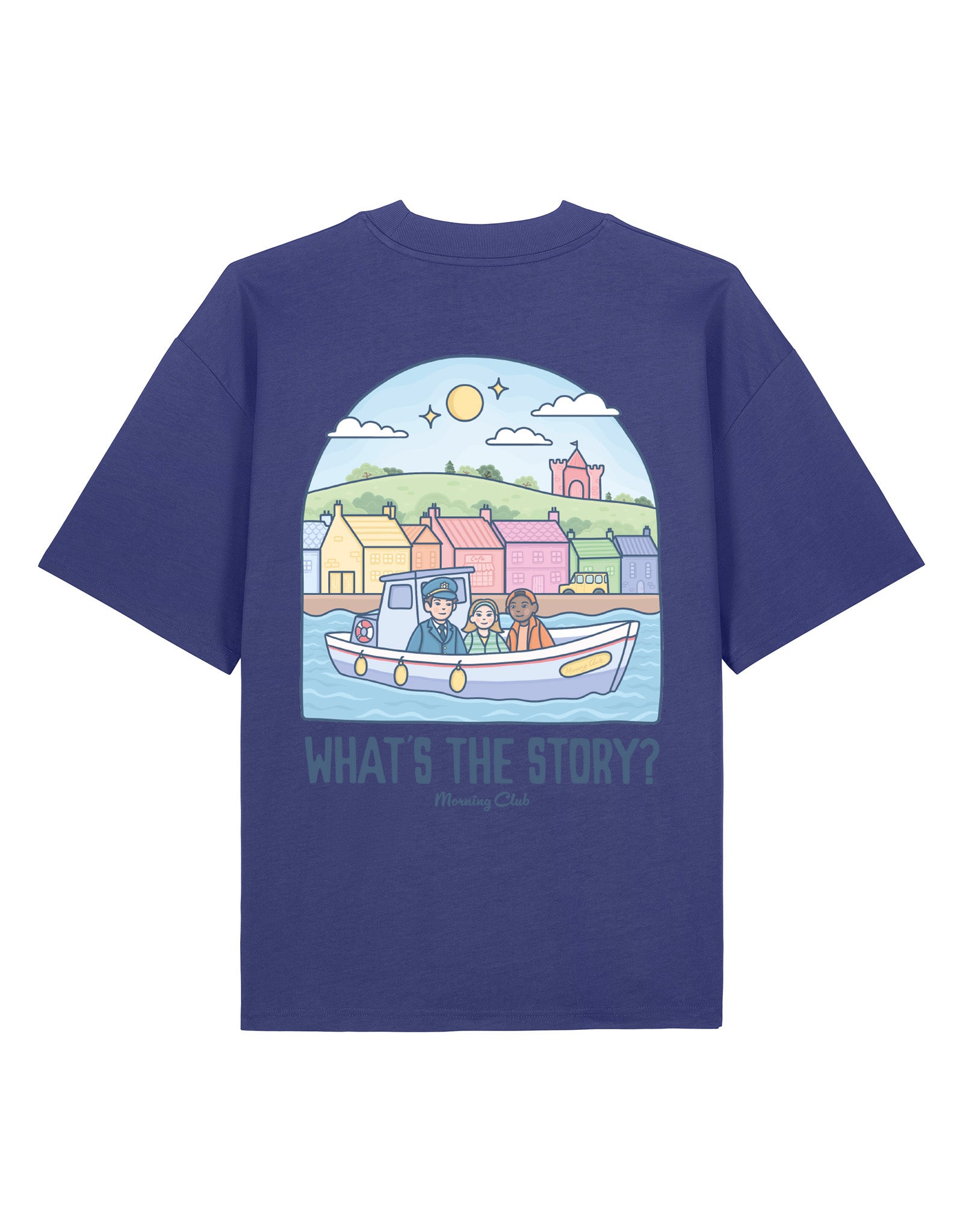 What's The Story Printed Oversized Organic Cotton Tee
