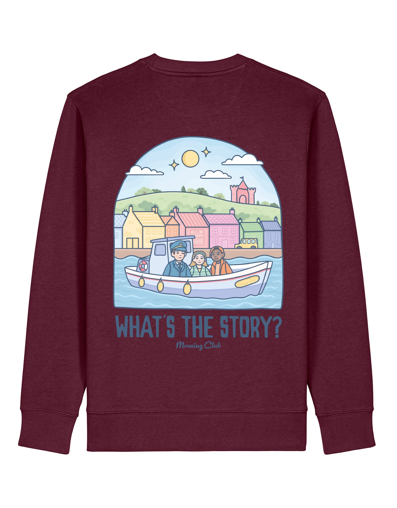 What's The Story Printed Organic Cotton Sweatshirt