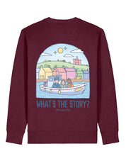 What's The Story Printed Organic Cotton Sweatshirt