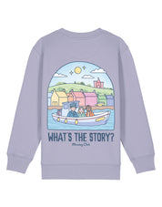 What's The Story Printed Organic Cotton Childrens Sweatshirt