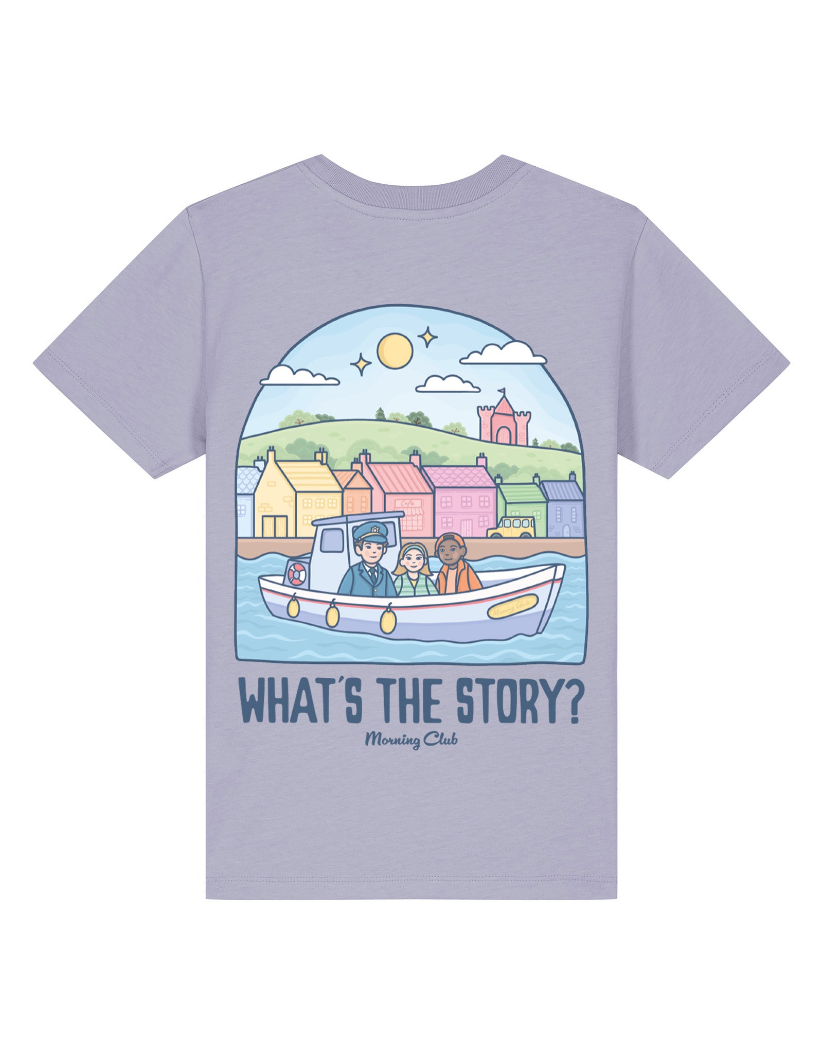What's The Story Printed Organic Cotton Childrens T-Shirt