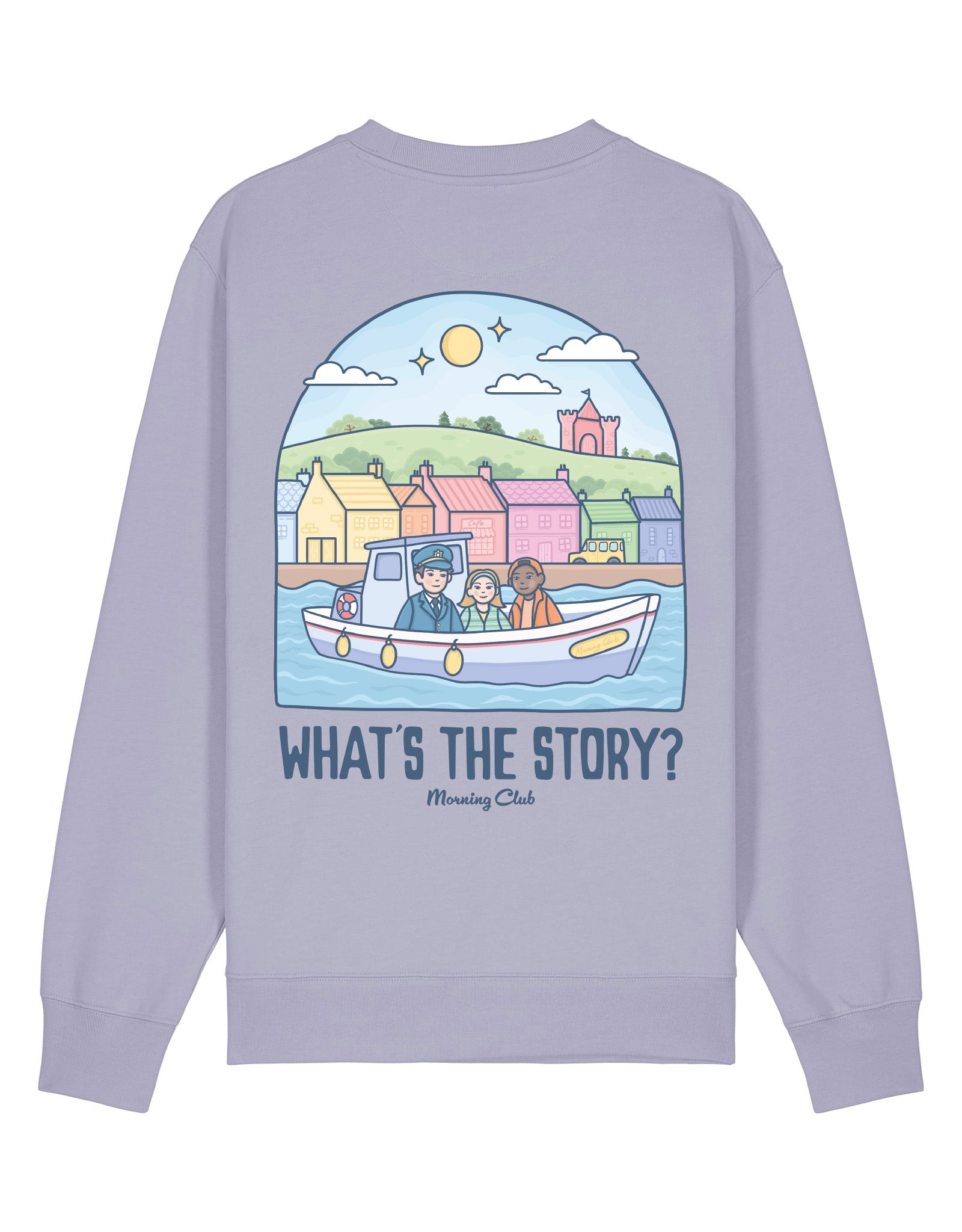 What's The Story Printed Organic Cotton Sweatshirt