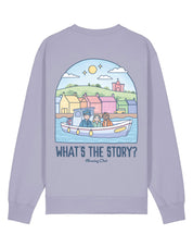 What's The Story Printed Organic Cotton Sweatshirt