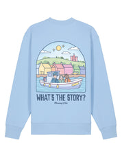 What's The Story Printed Organic Cotton Sweatshirt