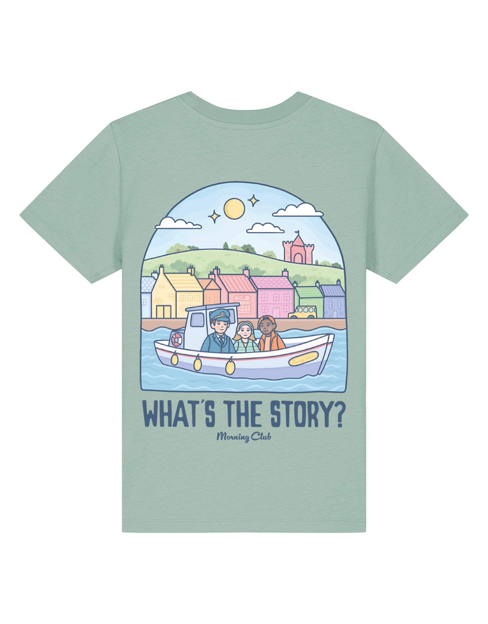 What's The Story Printed Organic Cotton Childrens T-Shirt
