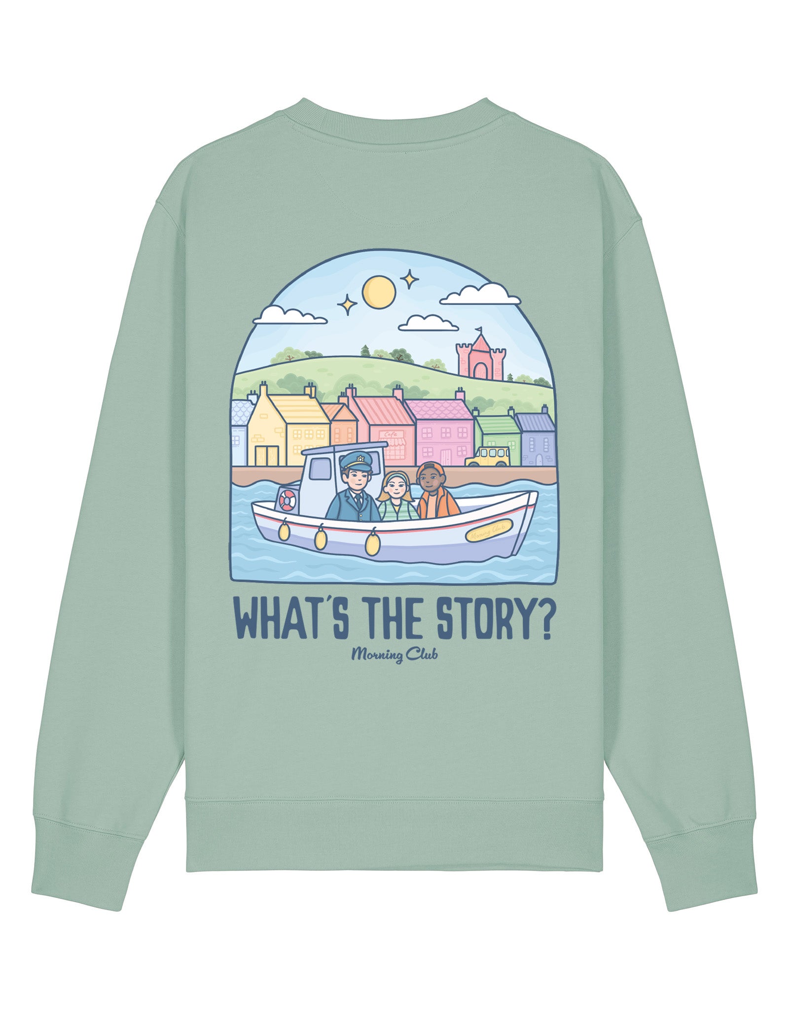 What's The Story Printed Organic Cotton Sweatshirt