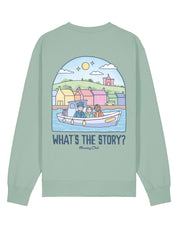 What's The Story Printed Organic Cotton Sweatshirt