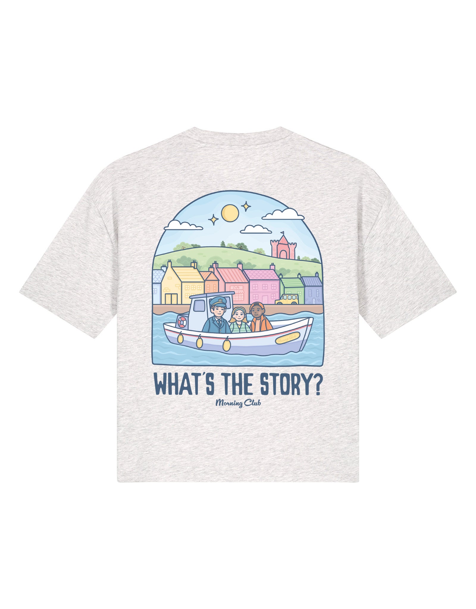 What's The Story Printed Boxy Organic Cotton Tee
