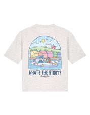 What's The Story Printed Boxy Organic Cotton Tee