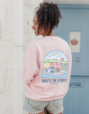 What's The Story Printed Organic Cotton Sweatshirt