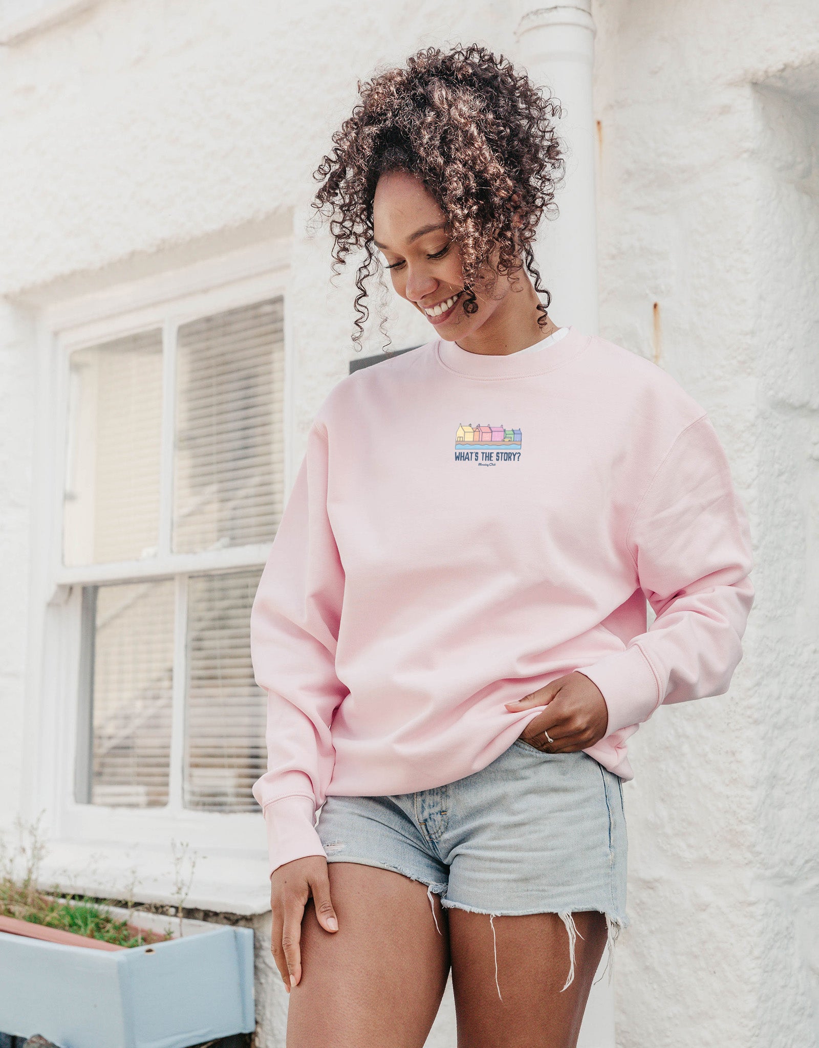 What's The Story Printed Organic Cotton Sweatshirt