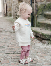What's The Story Printed Organic Cotton Childrens Sweatshirt