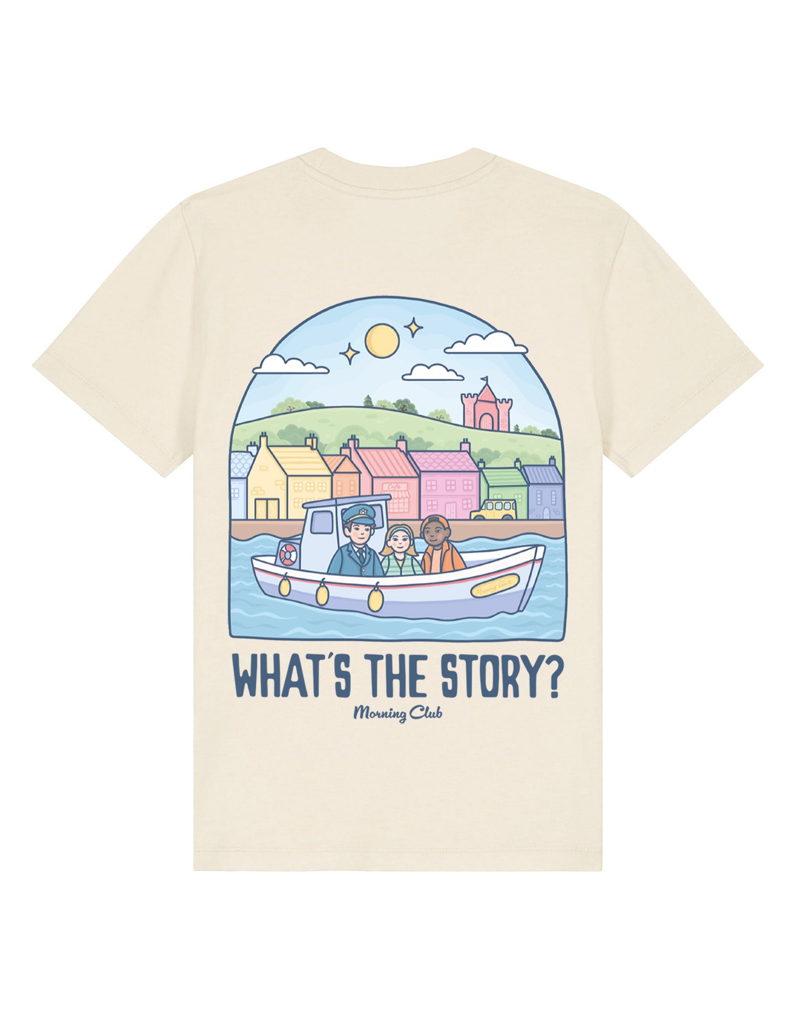 What's The Story Printed Organic Cotton Childrens T-Shirt