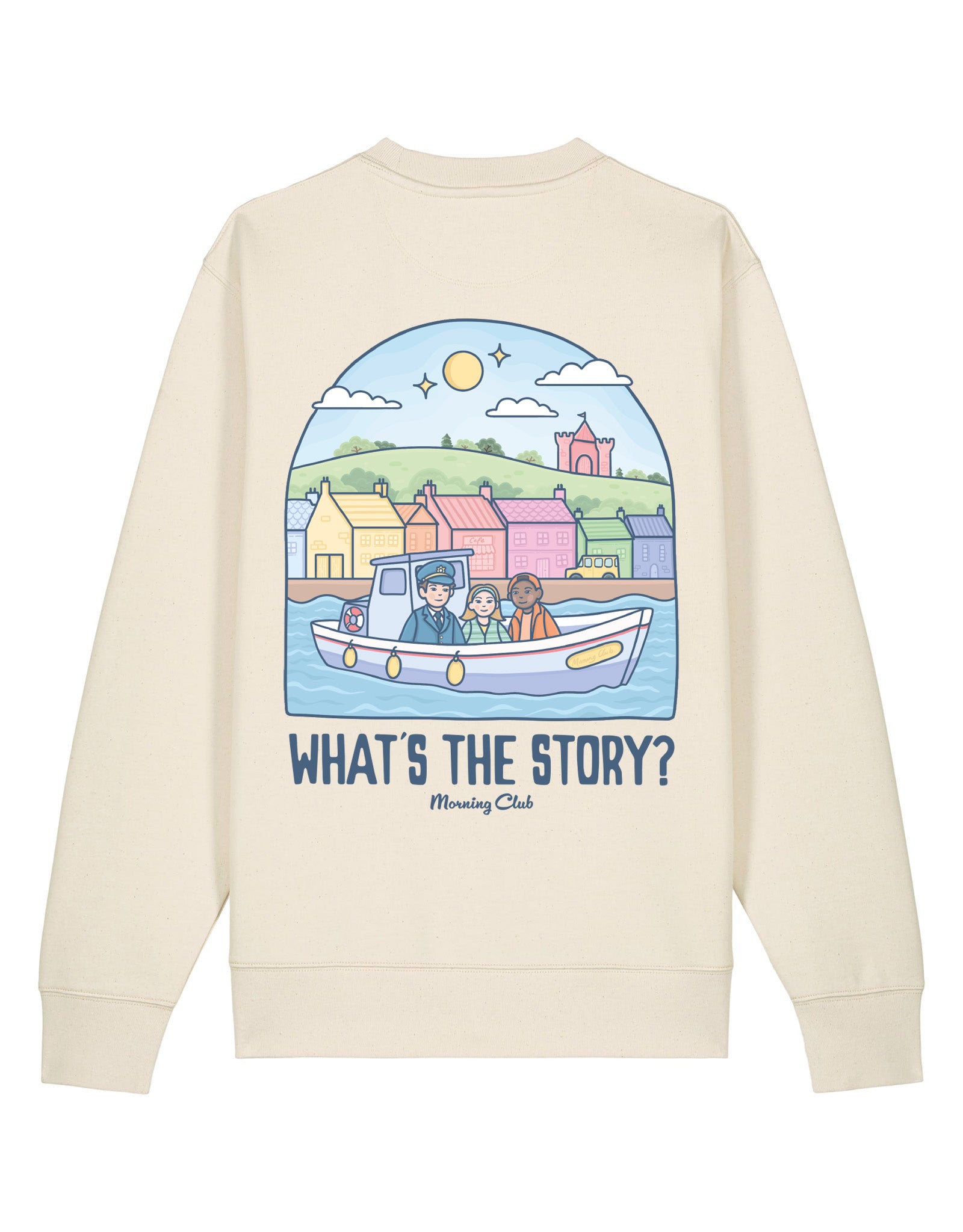 What's The Story Printed Organic Cotton Sweatshirt