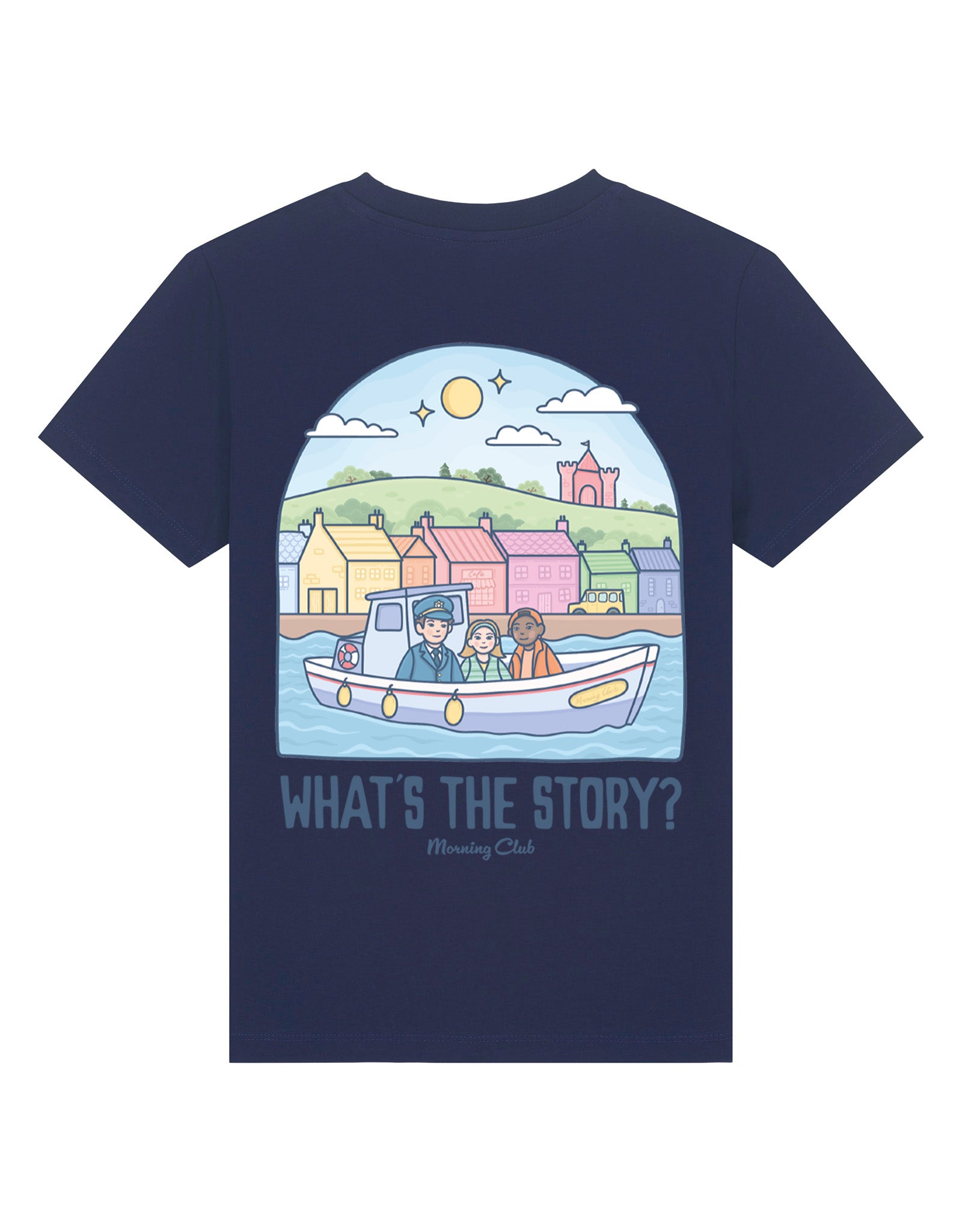 What's The Story Printed Organic Cotton Childrens T-Shirt