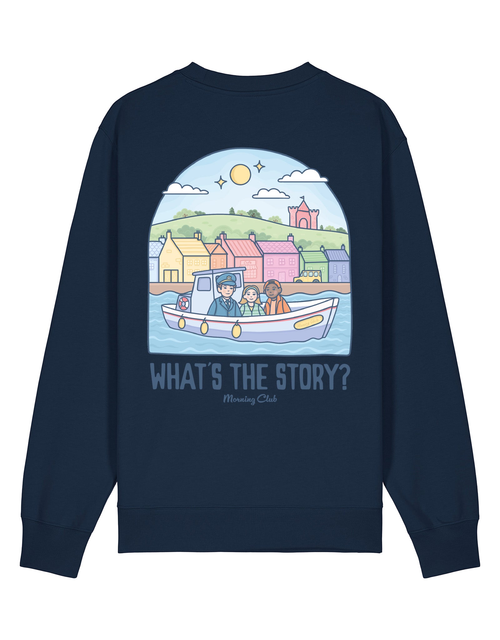 What's The Story Printed Organic Cotton Sweatshirt
