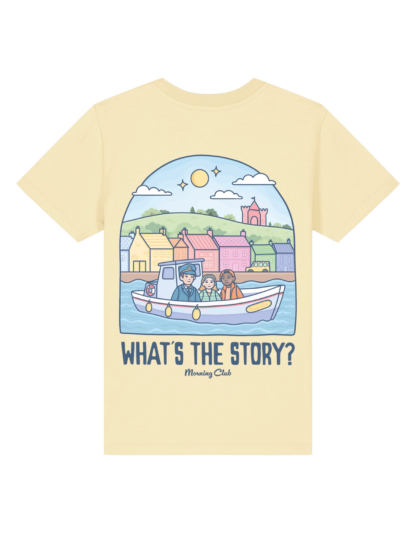 What's The Story Printed Organic Cotton Childrens T-Shirt