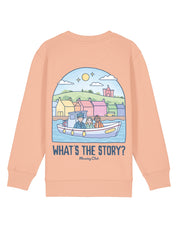 What's The Story Printed Organic Cotton Childrens Sweatshirt