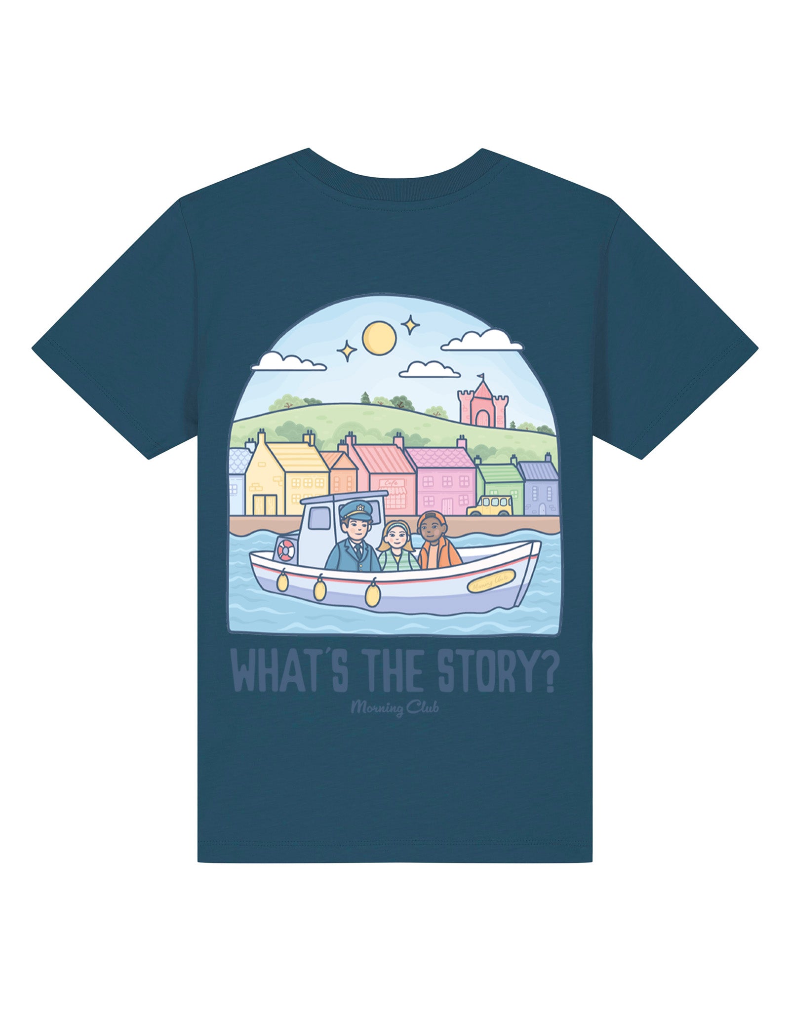 What's The Story Printed Organic Cotton Childrens T-Shirt