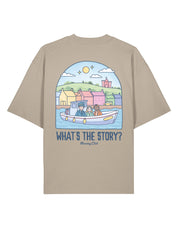 What's The Story Printed Oversized Organic Cotton Tee