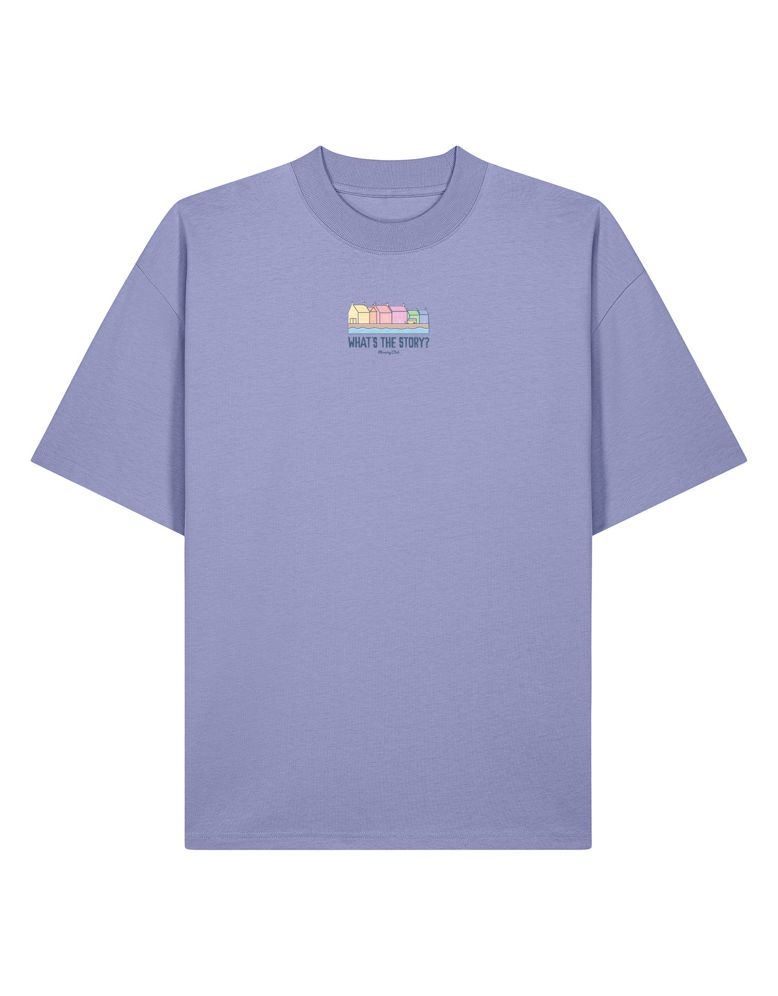 What's The Story Printed Oversized Organic Cotton Tee