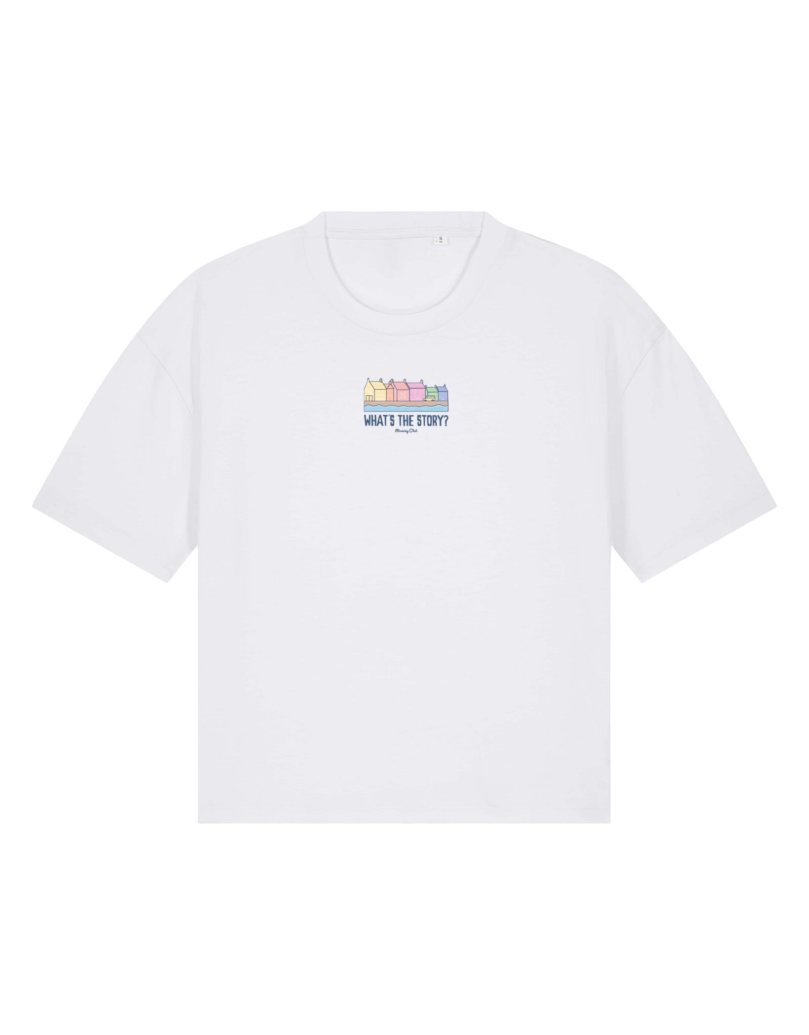 What's The Story Printed Boxy Organic Cotton Tee