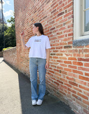 Breakfast Club Embroidered Boxy Organic Cotton Tee