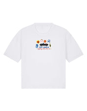Tree Hill Embroidered Boxy Organic Cotton Tee