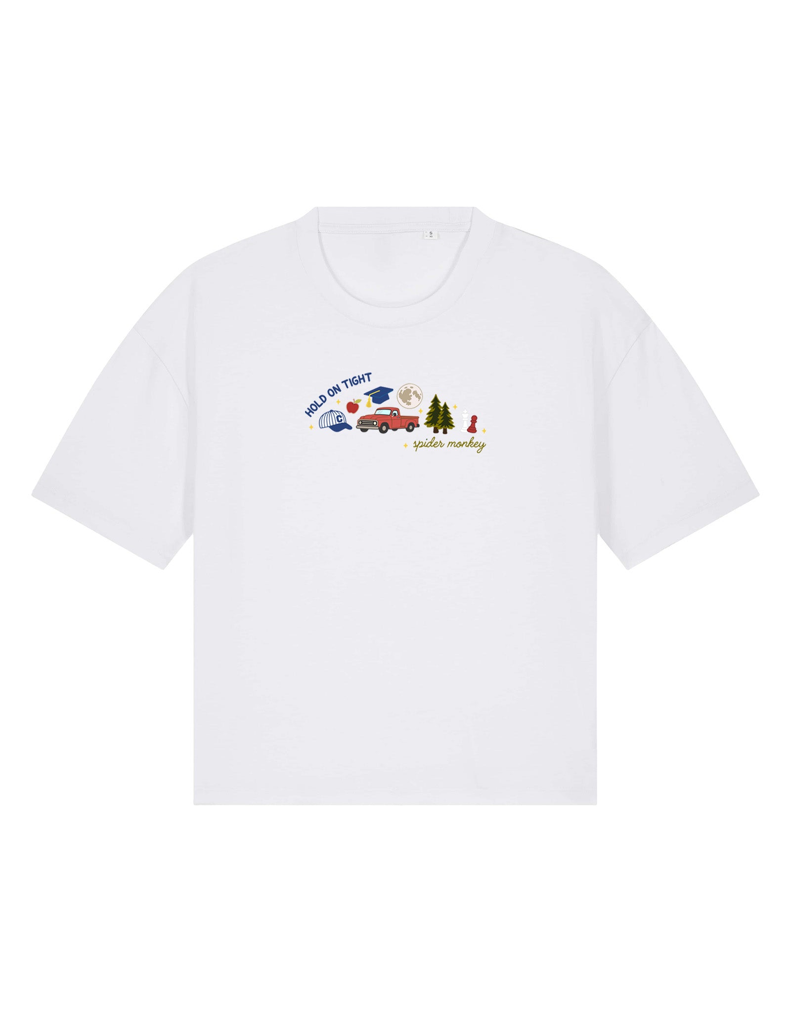 Forks Embroidered Boxy Organic Cotton Tee
