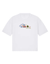 Forks Embroidered Boxy Organic Cotton Tee
