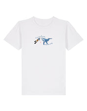 Save The Sea Embroidered Organic Cotton Childrens T-Shirt