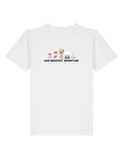 Up Embroidered Organic Cotton Childrens T-Shirt