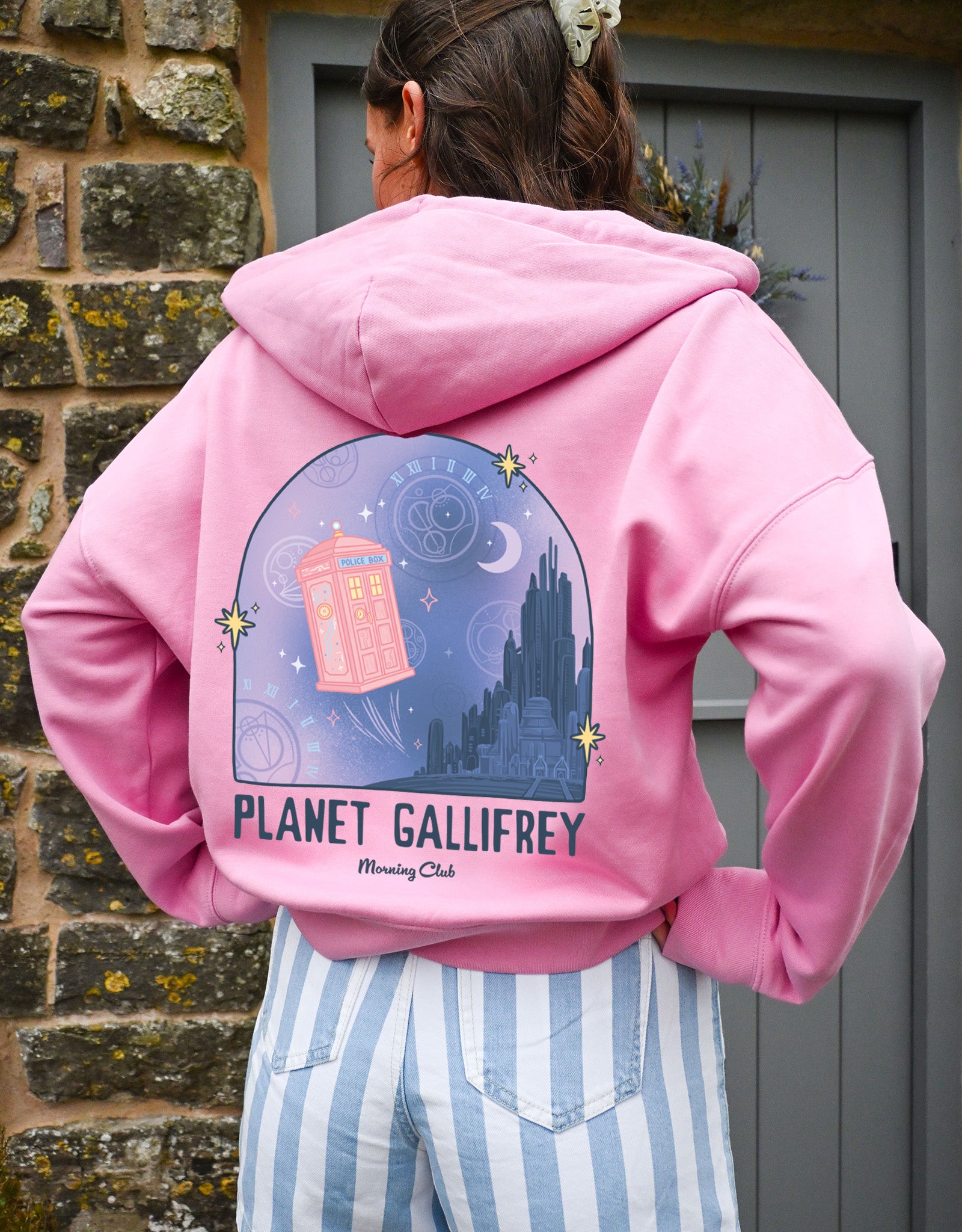 Who Printed Boxy Organic Cotton Zip Hoodie