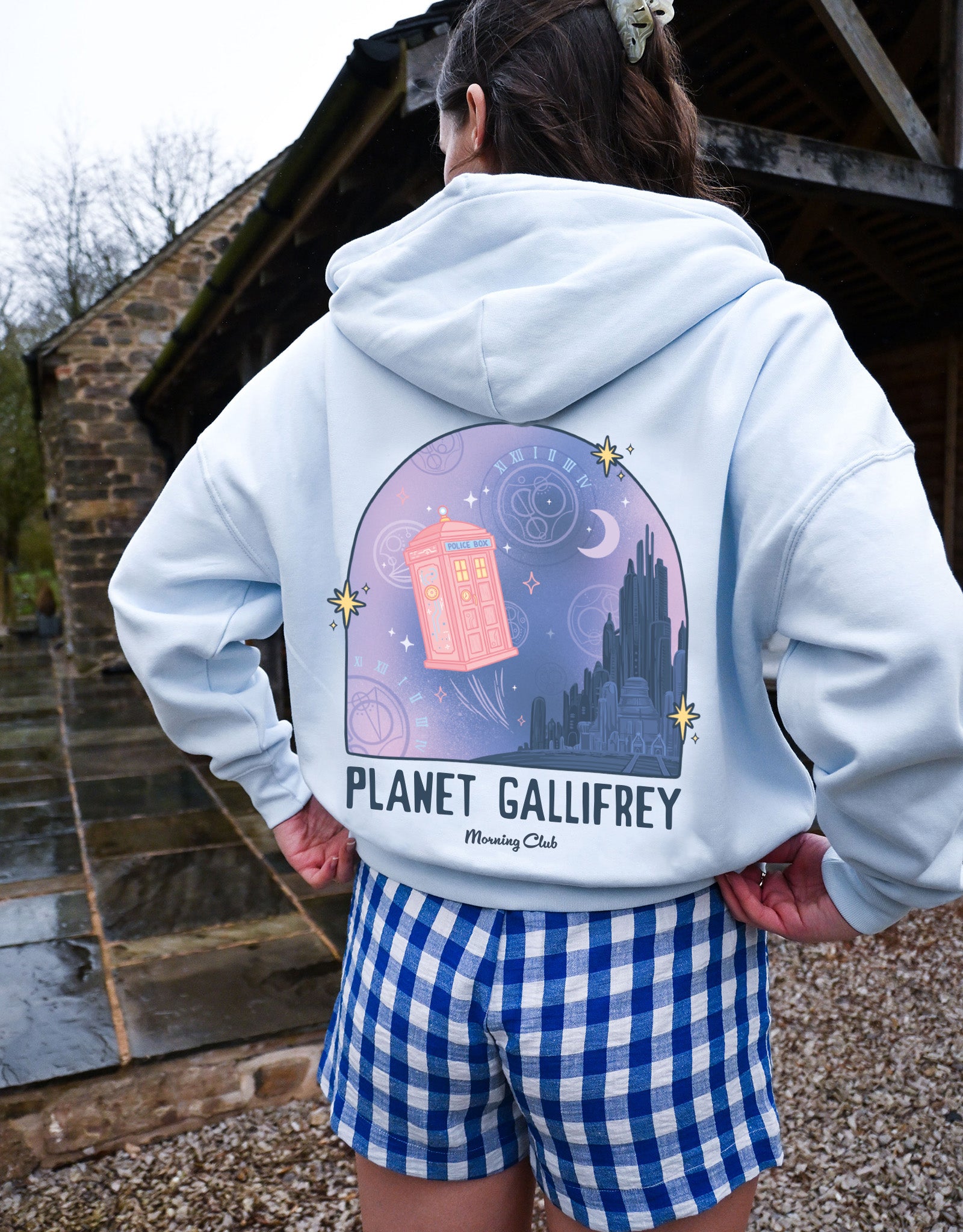 Who Printed Boxy Organic Cotton Zip Hoodie