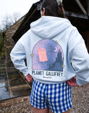 Who Printed Boxy Organic Cotton Zip Hoodie