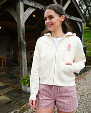 Who Printed Boxy Organic Cotton Zip Hoodie