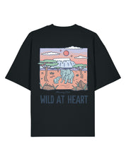 Wild At Heart Printed Oversized Organic Cotton Tee