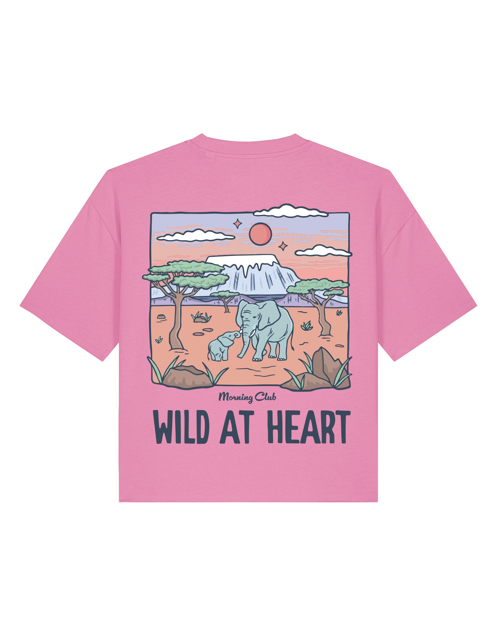 Wild At Heart Printed Boxy Organic Cotton Tee
