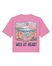 Wild At Heart Printed Boxy Organic Cotton Tee