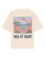 Wild At Heart Printed Oversized Organic Cotton Tee