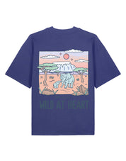 Wild At Heart Printed Oversized Organic Cotton Tee