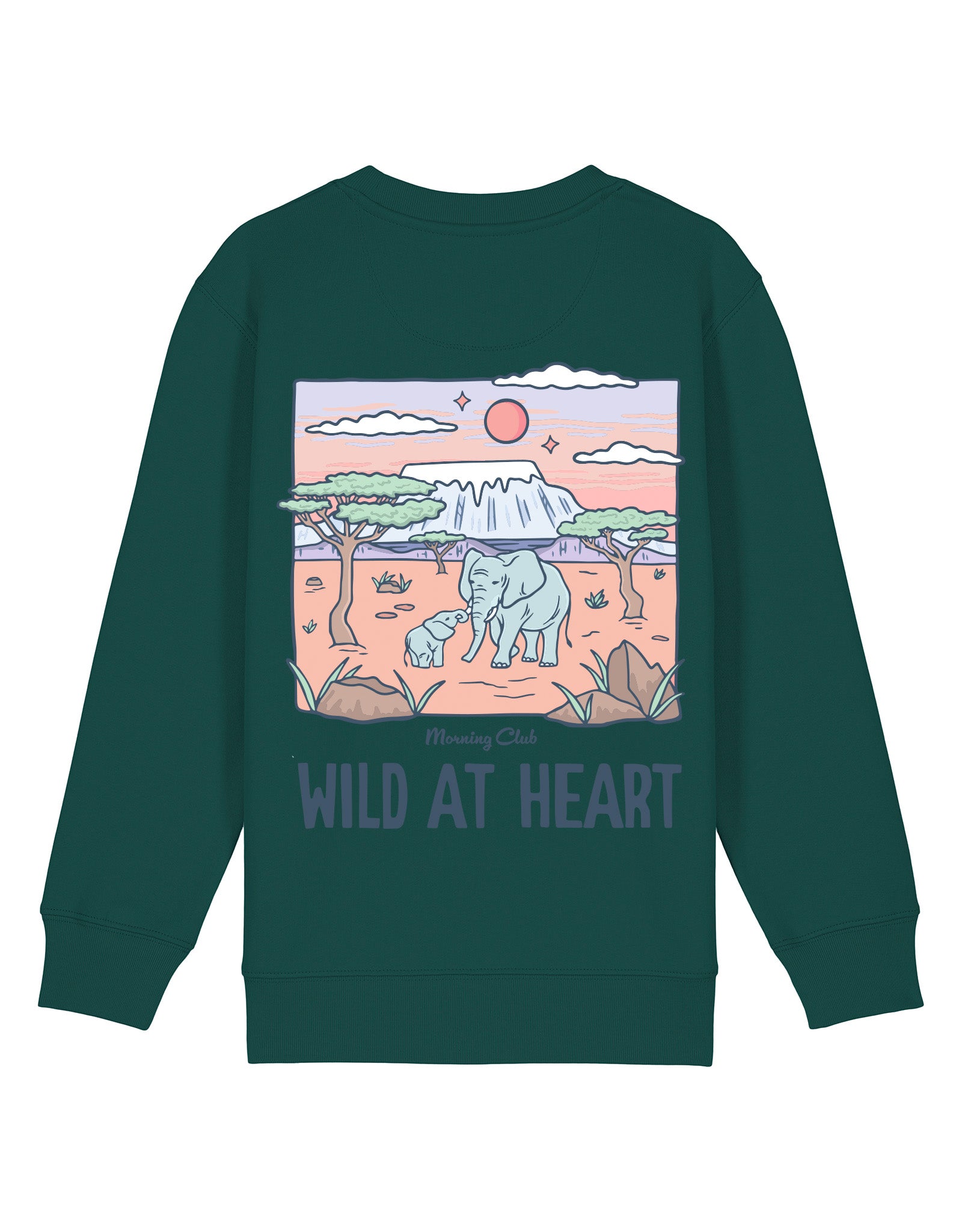 Wild At Heart Printed Organic Cotton Childrens Sweatshirt