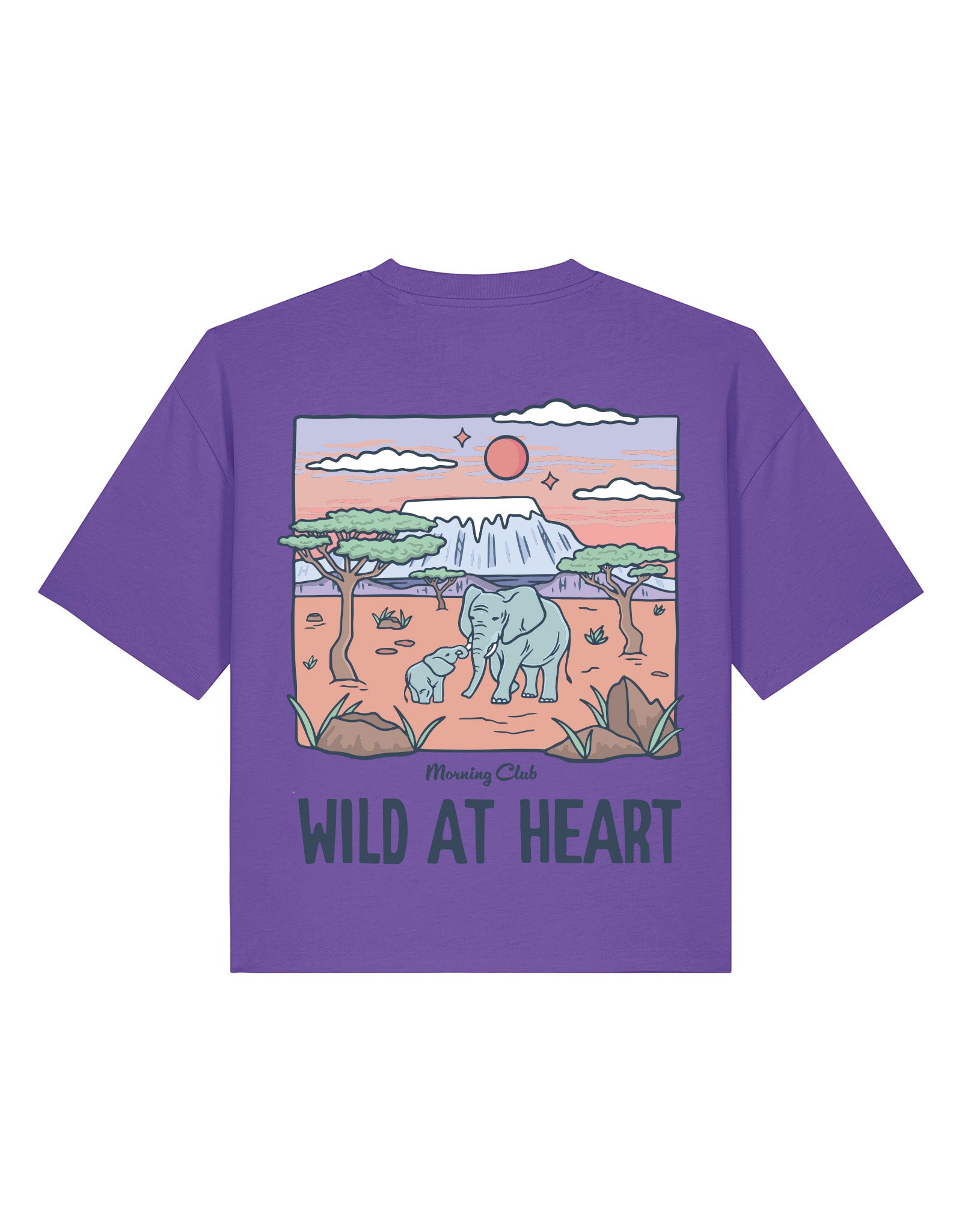 Wild At Heart Printed Boxy Organic Cotton Tee
