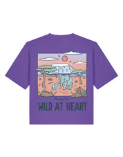 Wild At Heart Printed Boxy Organic Cotton Tee